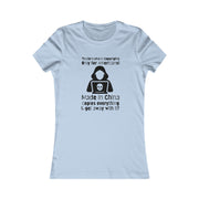 Trademarks and copyrights Only for Americans, Made in China copies everything and get away with it? women's Favorite Tee