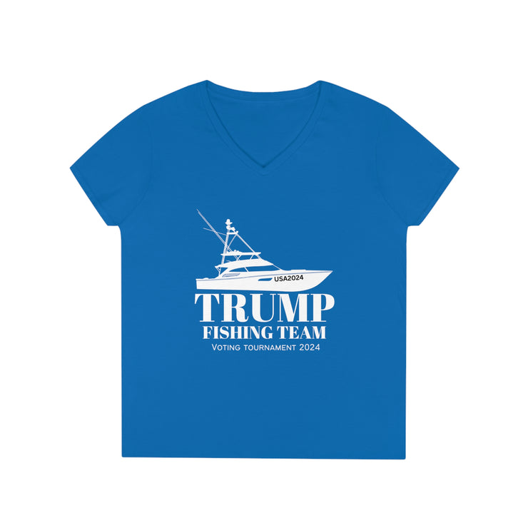 Trump Fishing Team VOTING TOURNAMENT 2024 V-Neck T-Shirt