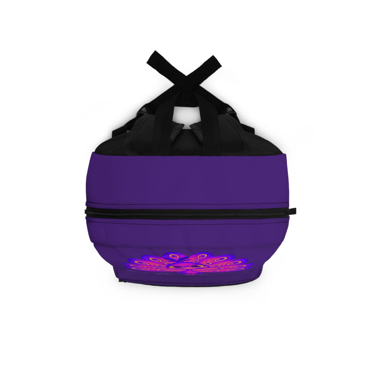 Stop peacocking Me purple/purple Backpack