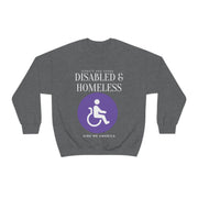 Disabled & Homeless donate and share Heavy Blend™ Crewneck Sweatshirt