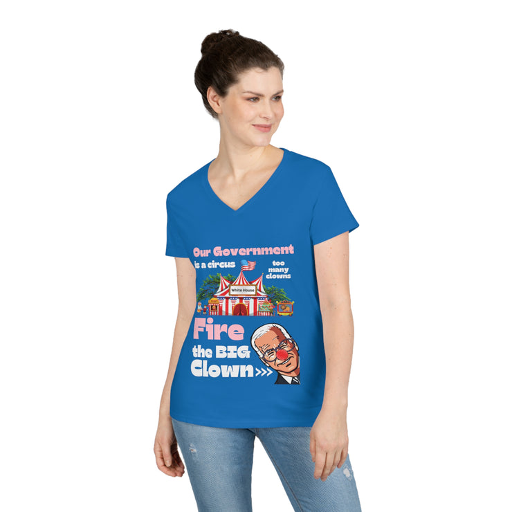 Fire the BIG clown V-Neck T-Shirt