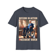 Missing in action resident Biden Soft style T-Shirt unisex