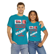 Michael Jackson and Elvis are voting for Brandon Unisex Heavy Cotton Tee