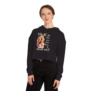 Why fit it when you were born to stand out? women’s Cropped Hooded Sweatshirt