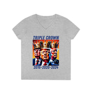 Triple Crown Winner V-neck Women's tee