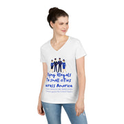 Flying illegals to small cities across America V-Neck T-Shirt