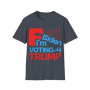 F Biden I'm voting for Trump Unisex Softstyle T-Shirt