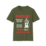 Gasoline before Biden Harris' tax on the poor Unisex Softstyle T-Shirt