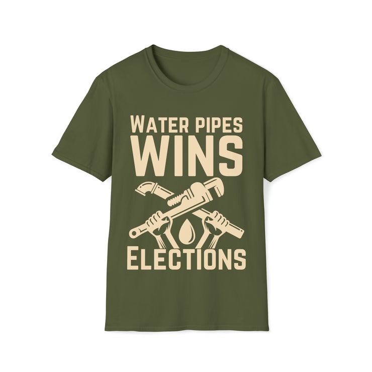 Water Pipes wins elections Unisex Softstyle T-Shirt