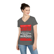 This is not a test EBS ladies' V-Neck T-Shirt