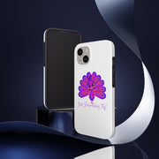 Stop Peacocking Me Purple/white tough Phone Cases