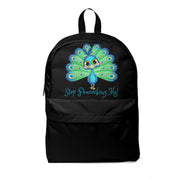 Stop Peacocking Me! Green black unisex Classic Backpack