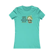 You're just so obsessed with me green cute-monster Favorite Tee black and crème