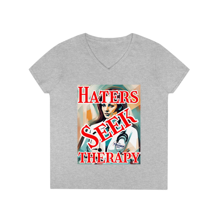 Haters seek therapy V-neck Women&