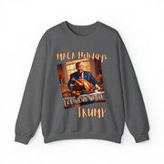 MAGA Holidays Let's talk about Trump Heavy Blend™ Crewneck Sweatshirt