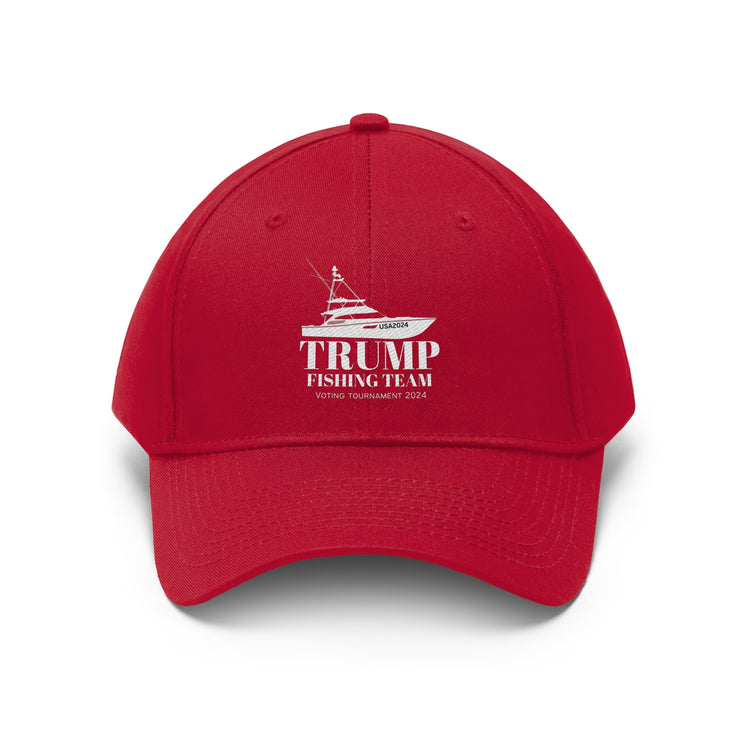 Trump Fishing Team Voting Tournament 2024 Twill Hat