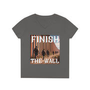 Finish the wall V-Neck T-Shirt