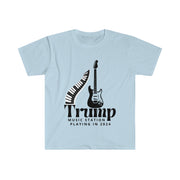 Trump Music Station Playing in 2024 Unisex Softstyle T-Shirt