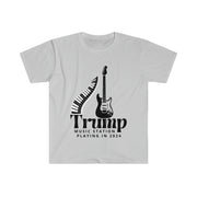 Trump Music Station Playing in 2024 Unisex Softstyle T-Shirt