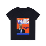 Wheaties Trump 2024 V-neck Women's tee