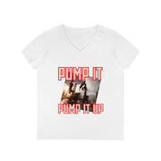 Pump it pump it up oil V-Neck T-Shirt