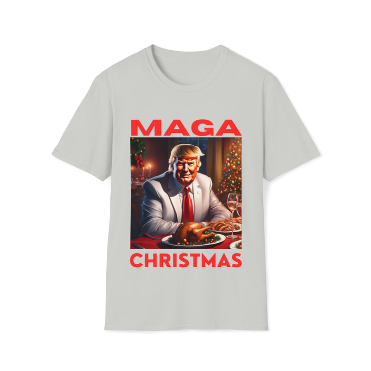 MAGA Christmas Red Soft style T-Shirt unisex