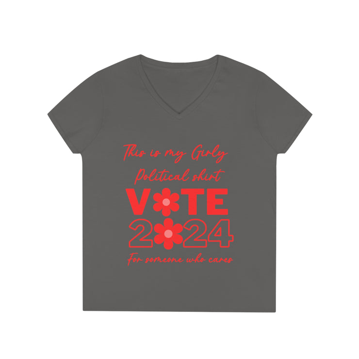 This is my girly political shirt vote 2024 for someone who cares Ladies&