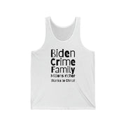 Biden Crime Family Millions richer thanks to China Unisex Jersey Tank