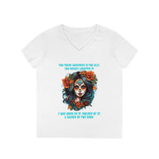 Raised by the dark ladies' V-Neck T-Shirt