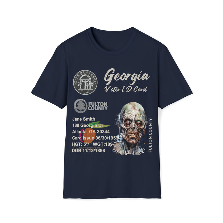 Registered Georgia Voter ID Unisex Softstyle T-Shirt