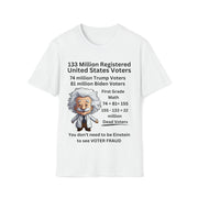 First Grade Math 133 million voters Unisex Softstyle T-Shirt