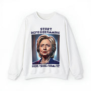 Start Deprogramming her she him it Heavy Blend™ Crewneck Sweatshirt Unisex