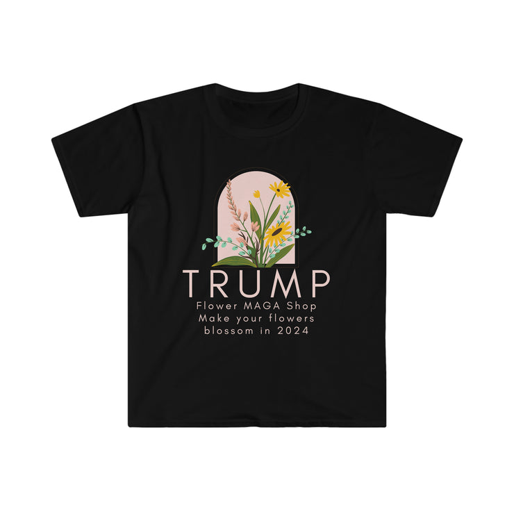 Trump Flower MAGA Shop Unisex Softstyle T-Shirt