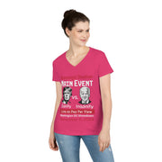 Main Event Sanity vs. Insanity  ladies' V-Neck T-Shirt