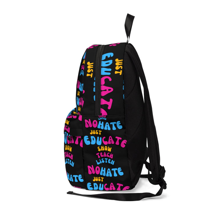 No hate just educate Unisex Classic Backpack