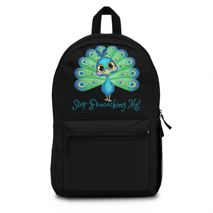 Stop peacocking Me green/black Backpack