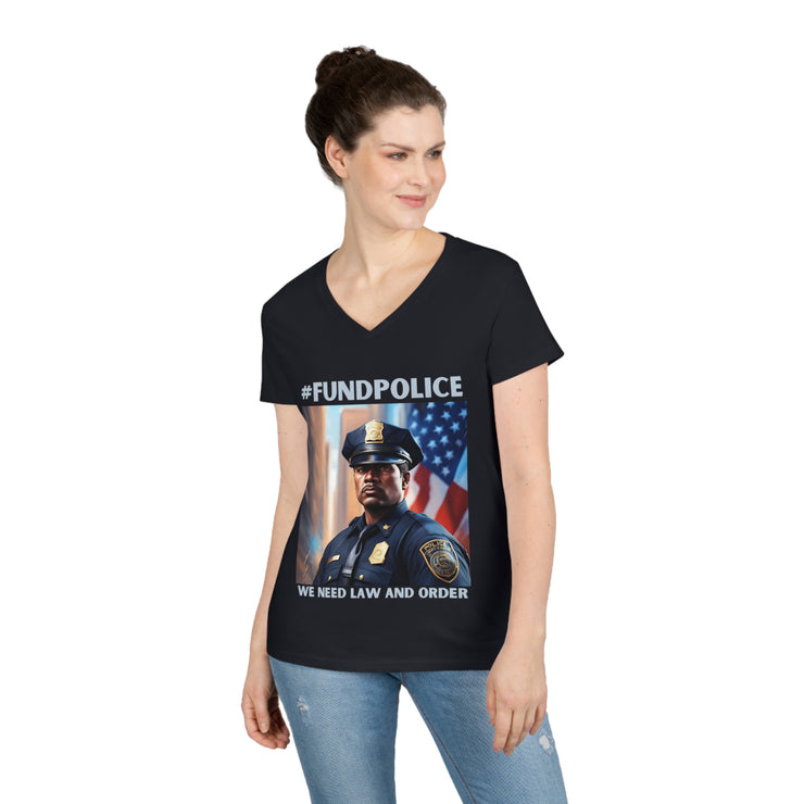 Fund Police V-Neck T-Shirt