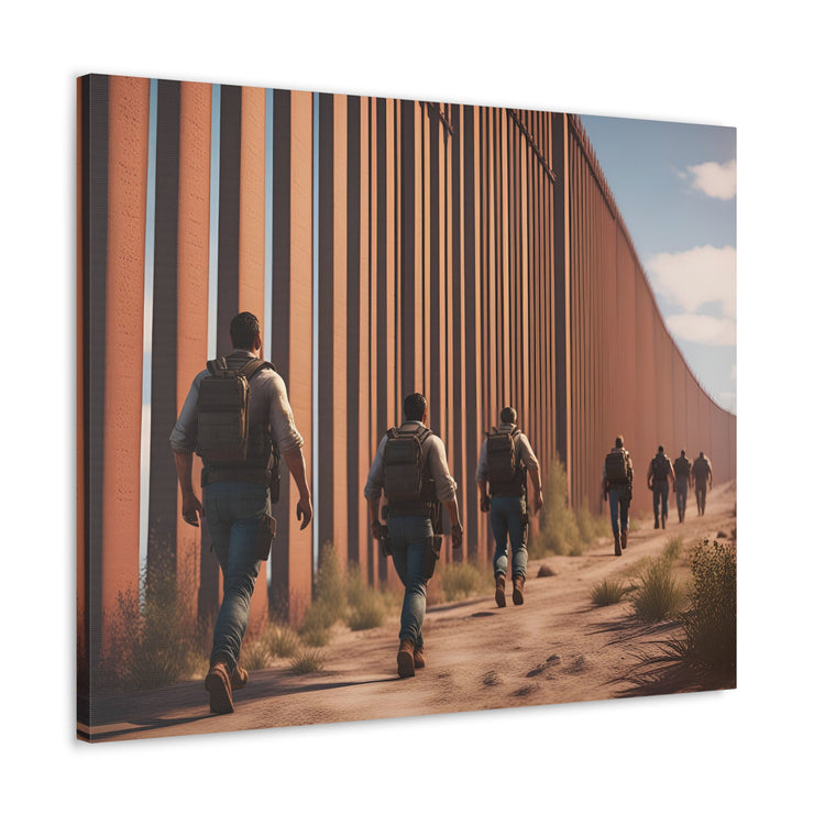The border wall Canvas Gallery Wraps