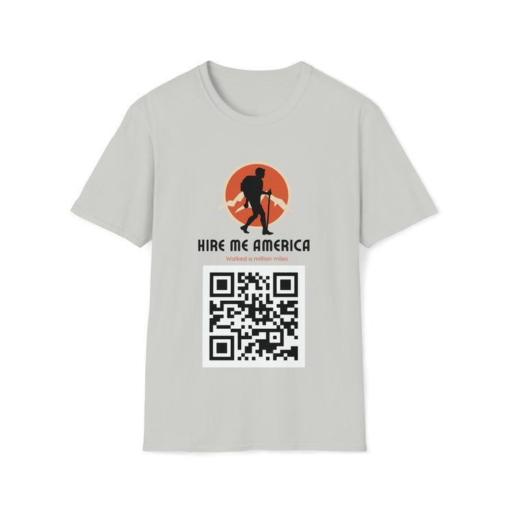 Hire Me America QR Soft style T-Shirt