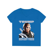 Trump use the force deport them V-Neck T-Shirt