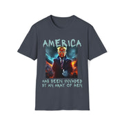 America has been invaded by an Army of Men blue Soft style T-Shirt