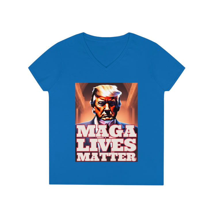 MAGA lives matter 3D V-neck Women&