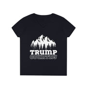 Trump Country White or Blue V-Neck T-Shirt