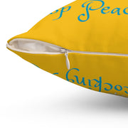 Stop Peacocking Me! Yellow green - Spun Polyester Square Pillow