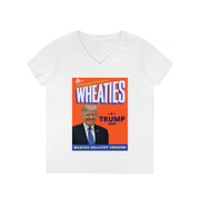 Wheaties Trump 2024 V-neck Women's tee