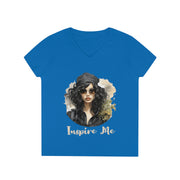 Inspire Me  ladies' V-Neck T-Shirt