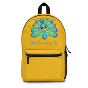 Stop peacocking Me green/yellow Backpack