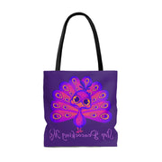 Stop Peacocking Me purple Tote Bag