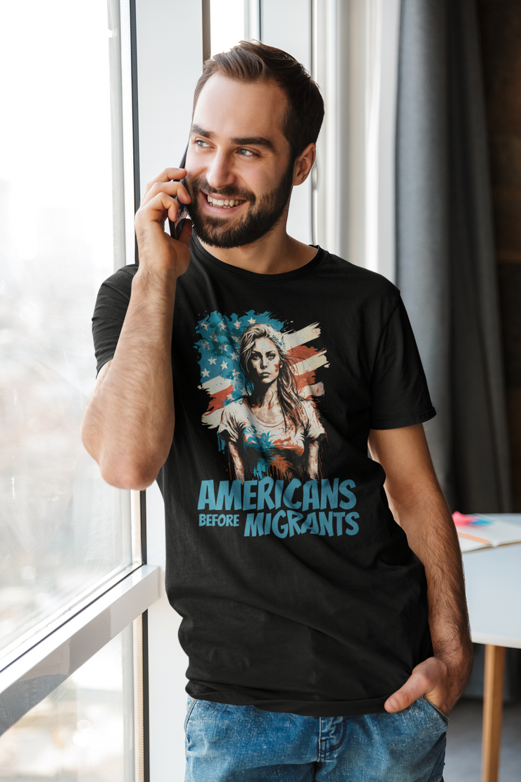 Americans before migrants Soft style T-Shirt