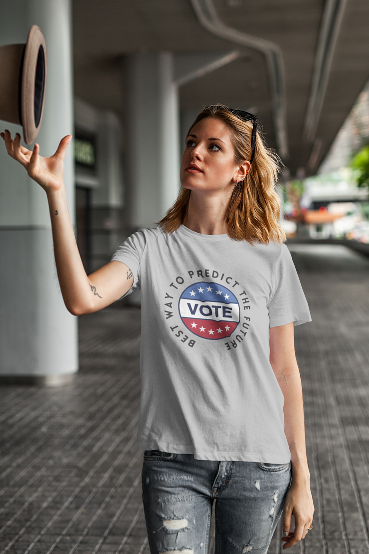 Best way to predict the future VOTE Unisex Heavy Cotton Tee